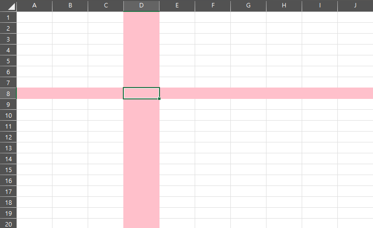 Row and Column Highlighted image
